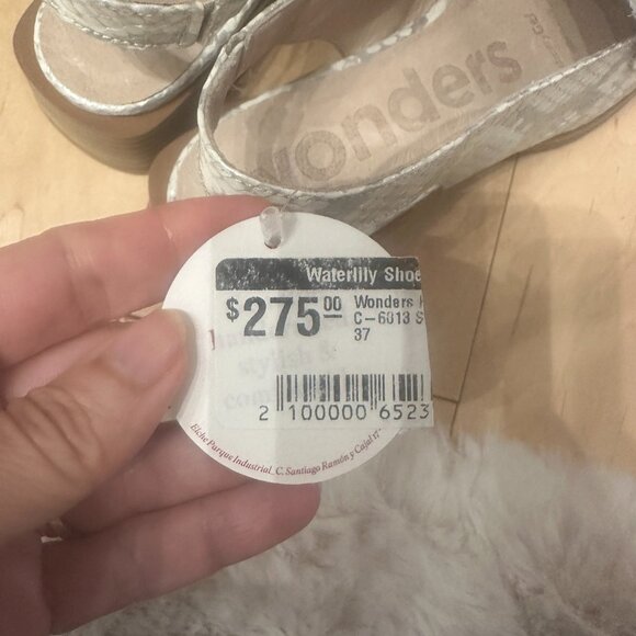 BNWT Wonders Paloma (Silver/Off White) 37 - Picture 7 of 8